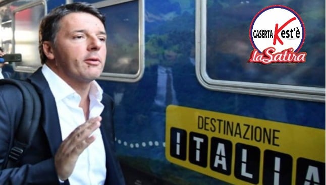 Renzi ignora i fischi, anche quelli del capotreno e resta a terra