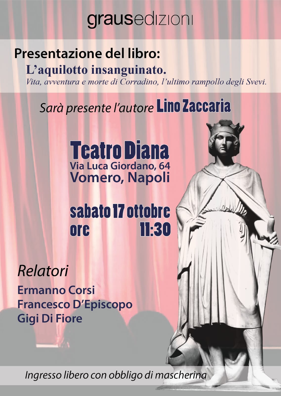 Al Teatro Diana “L’Aquilotto insanguinato” di Lino Zaccaria