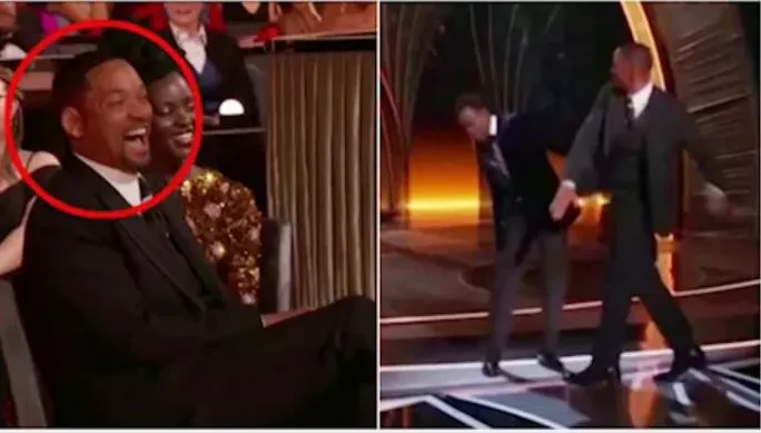 Lo schiaffo di Willy Smith a Chris Rock a la notte degli Oscar 2022