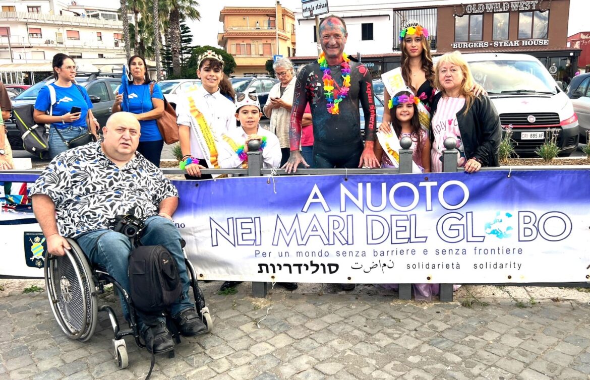 Salvatore Cimmino e la sua II° Discesa del Tevere a nuoto per i diritti dei disabili e per un ambiente sempre più sano.