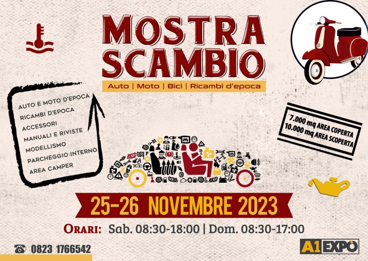 Torna Mostra Scambio Caserta: la V Edizione è un omaggio alle Forze dell’Ordine